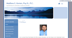 Desktop Screenshot of drmatthewkorner.com