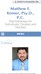 Mobile Screenshot of drmatthewkorner.com